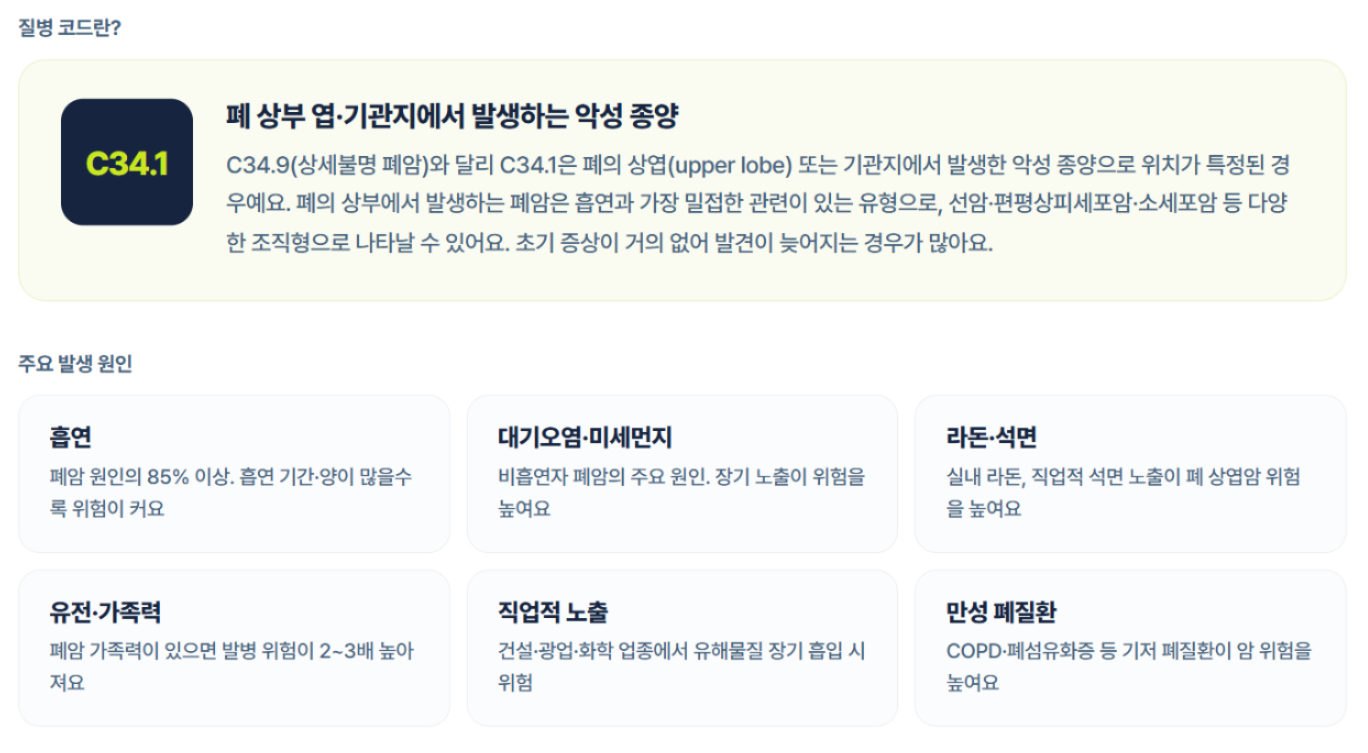 상엽·기관지 폐암(C34.1), 사망 통계로 보는 건강 경고